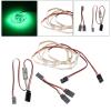 2 Set Plastic LED Strips for AR Wing RC Car DIY Accessory Replacements, 26.77inch Red Green LED Light Kit with Controller for Fixed-Wing Model Truck Crawler view 3