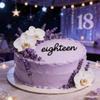 Acrylic Eighteen Cake Topper, Black 18th Birthday Cake Toppers, 18th Anniversary Party Cake Decorations Sweet Eighteen Cake Pick Decoration 18 Cake Charm Decor Supplies view 2
