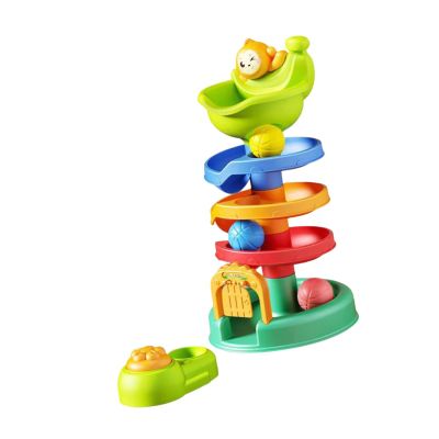 Ball Drop Toy Roll Swirling Tower Interactive Game Balls Launcher Ball Run Ramp for Kids Boys Girls Birthday Gift