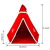 Christmas Kids Playhouse with Decorations and Lights, DIY Play Tent Indoor for Children, Teepee Tent as for Kids, Play Tent as a Private Space for Girls and Boys (RED, L) view 2