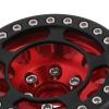 2Pcs RC Wheel Hub, Aluminum Alloy High Wear Resistance CNC Machining 1.9in Remote Control Car Wheel Hub, Durable Replacement for AXIAL SCX10 90046 D90 Hsp Redcat Tamiy (Red) view 3