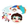 getuse Emotion Learning Felts Board Social Emotional Learning Game for Kids Ages 4-6, Portable Face Expression DIY Activity Toy for Parent Child Play, 4.96 Inch view 1
