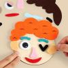 getuse Emotion Learning Felts Board Social Emotional Learning Game for Kids Ages 4-6, Portable Face Expression DIY Activity Toy for Parent Child Play, 4.96 Inch view 3