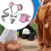 6 Mouses Costumes Ears Headband Halloween Cosplay Set for Kids Girls Boys Party Favors Accessories Multicolor view 2