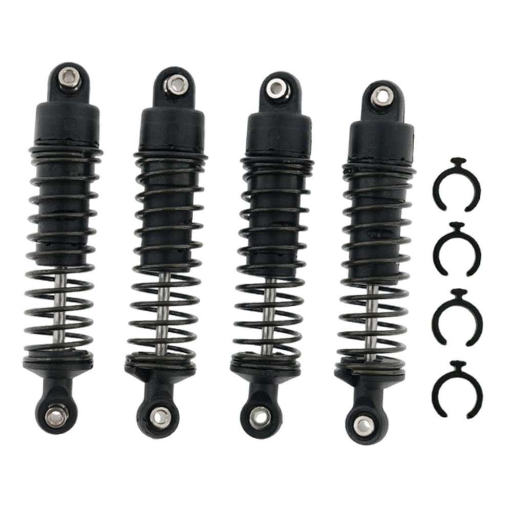 1/12 Scale RC Shock Absorber Replacement Kit, 4 Metal Shock Absorbers for 1/12 SY1201 RC Car, Easy Installation, Black