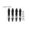 1/12 Scale RC Shock Absorber Replacement Kit, 4 Metal Shock Absorbers for 1/12 SY1201 RC Car, Easy Installation, Black view 3