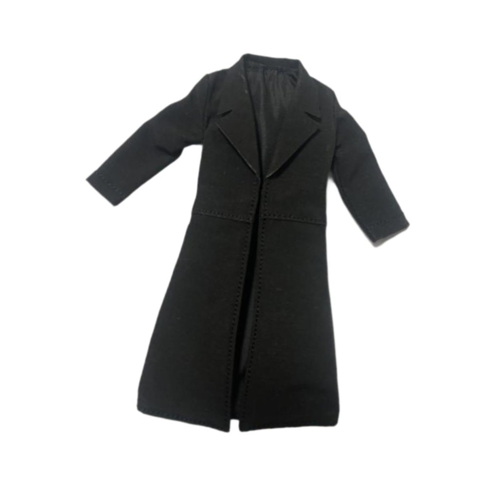 1/12 Scale Women Figure Trench Coat, Handmade Doll Clothes Costume for 6 Inch Action Figures, Miniature Clothing Doll Model Accessories