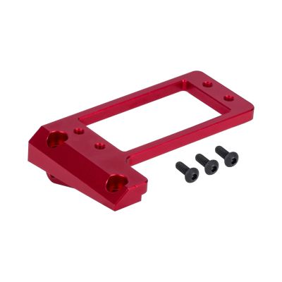 Aluminum Front Axle Servo Mount, Low Center of Gravity Chassis Parts 1/10 RC Crawler Car for Axial VP for Capra F9 confident(Red)