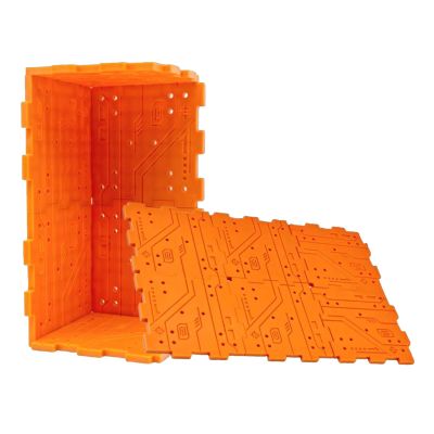 getuse Scene Building Board Module Background Plate for Miniature Toys, Pocket Size Portable Lightweight Display Backdrop, 3.74inch Cube