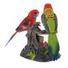 getuse Simulated Sound Activated Bird Toy Electric Induction Bird Voice Control Toy with Pen Holder, Realistic Parrot Decoration for Desk view 4