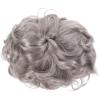 LIOOBO Grey Short Old Lady Wig for Women Grandma Cosplay Wig Prop for Dress-Up and Halloween view 1