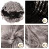 LIOOBO Grey Short Old Lady Wig for Women Grandma Cosplay Wig Prop for Dress-Up and Halloween view 3