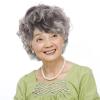 LIOOBO Grey Short Old Lady Wig for Women Grandma Cosplay Wig Prop for Dress-Up and Halloween view 4