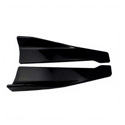 1 Pair Car Side Skirt Universal Bumper Spoiler Front Rear Lip Anti-Collision(A)