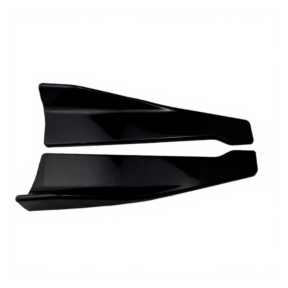 1 Pair Car Side Skirt Universal Bumper Spoiler Front Rear Lip Anti-Collision(A)