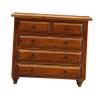 1/12 Dollhouse Cabinet Miniature Display Cabinet with Drawer, Wooden Dollhouse Accessories for Bathroom Living Room Bedroom Hallway (3.82x1.65x3.43 inch) view 3
