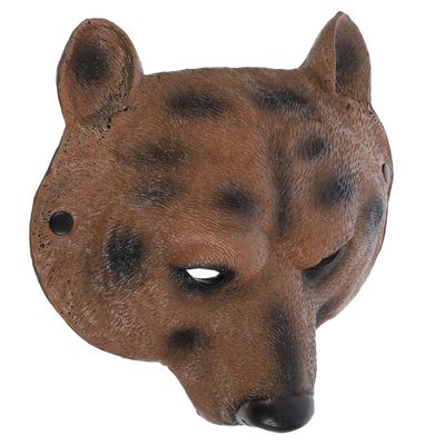 Alasum Bear Half Face Mask for Men Women, Realistic Brown Animal Cosplay Mask, Festival Masquerade Party Decoration, Halloween Costume Accessory
