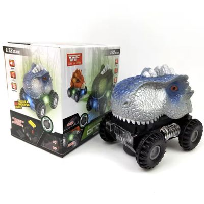 Dinosaur Car Toy for Kids, Electric Universal Tyrannosaurus Rex with Lights and Sound, Interactive Animal Model Vehicle Gift (2)