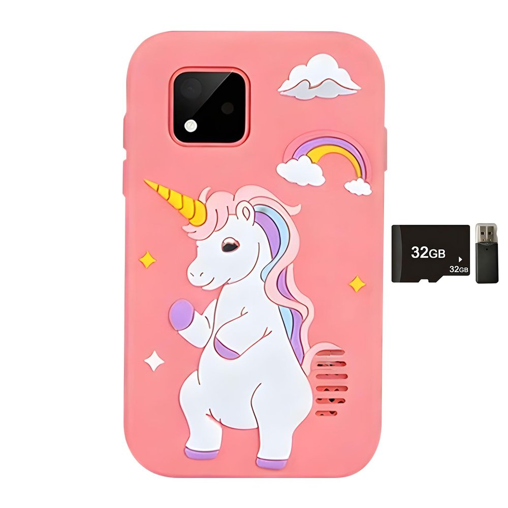 Smartphone Toy with 16 Fun Learning Games 48MP Camera Shockproof Animal Theme for Ages 3 9 Learning Games
