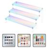 Alasum 3-Tier Acrylic Display Stand Riser for Collectible Figures and Model Storage, Multi-Functional Desktop Acrylic Riser Shelf, 30Cm for Display and Collection Organization view 4