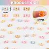100 Pieces Tiny Donut Candy for Dollhouse Miniatures Resin Food for Crafts Mini Candy Decor for Dollhouse Mini Kitchen Fairy Garden Micro Landscaping Decoration view 3