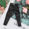 1/12 Scale Male Action Figure Trousers with Belt for 6 Inch Dolls, PU Leather Pants for 1/12 Scale Collectible Figures view 4