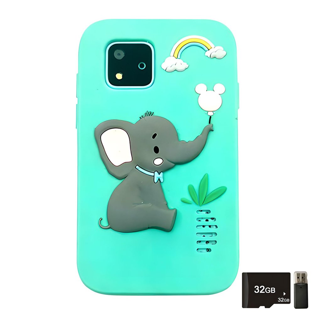 Smartphone Toy with 16 Fun Learning Games 48MP Camera Shockproof Animal Theme for Ages 3 9 Learning Games