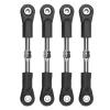 4Pcs Adjustable M4 Screw Steering Servo Pull Rod Linkage Tie Rod, RC Servo Link for 1/8 RC Car, 7787mm Metal Servo Linkage with High Precision, Compatible with Kyosho Hobao Arrma view 4
