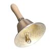 8cm Copper Hand Bell with Wooden Handle - Classroom Bell Kids Percussion Instrument Christmas Pet Training Bell Portable Handheld Bell view 2