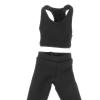 1/12 Scale Women Figure Vest and Pants, Miniature Clothing, Handmade Doll Clothes Accessories for 6in Female Action Figures Dress up- Black view 2