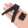 1/12 Scale Women Figure Vest and Pants, Miniature Clothing, Handmade Doll Clothes Accessories for 6in Female Action Figures Dress up- Black view 3