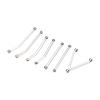 1/24 RC Car Chassis Link Rod, Aluminum Alloy Pull Rods for LWB 133.7mm Axial SCX24, High Accuracy Wear Resistant Chassis Links Set with 7 Accessories and 15 Screws, Ideal Replaceme (Silver) view 3