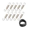 10 PACK STAINLESS STEEL SWIVEL EXHAUST SPRINGS UNIVERSAL - 57MM 44MM O-RING view 3