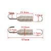 10 PACK STAINLESS STEEL SWIVEL EXHAUST SPRINGS UNIVERSAL - 57MM 44MM O-RING view 4