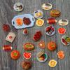 100 Pieces Tiny Meat for Dollhouse Miniatures Resin Food for Crafts Mini Food Decor for Dollhouse Mini Kitchen Fairy Garden Micro Landscaping Decoration view 4