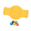 Balance Board Labyrinth Disks Sensory Training Anti Slip Pedals Wobble Stability Board Strength Training for Kids Adults Fitness Skiing- Yellow view 3