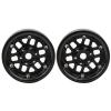 2Pcs 1.9in RC Car Aluminum Alloy Wheel Hub, Replacement RC Metal Hub with 12 - Point Square Hole, High Strength Durable Accessory for HSP Redcat HPI Axial Brand Cars (Red Black) view 3