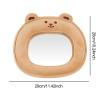 Baby Car Mirror Rear Facing Car Back Seat Mirror Easy Installation Essentials Premium for Infant, Shatterproof- Bear view 2