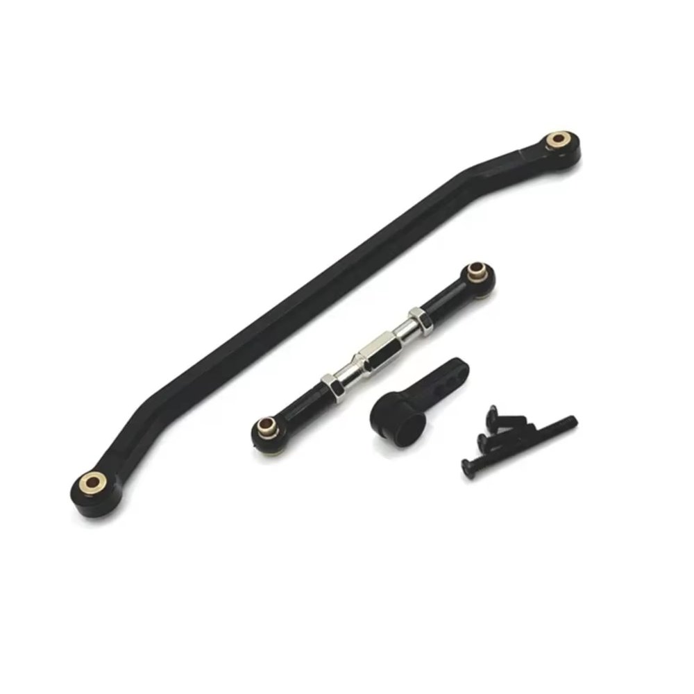 RC Crawlers Toys For MN For MN128 1/12 Metal Steering Pull Rod 25T Servo Arm Remote Control Car Upgrade Parts(Black)