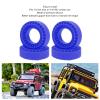 4PCS RC Inserts Fit for 1.0 Inch Tires, Silicone RC Wheel Insert for 1/10 RC Crawler Car, Superior Side Wall Support and Wear Proof, Enhanced Traction for Off - Road Climbing, Easy (Blue) view 3