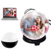 Crystal Ball Video Player for Valentines Day, 3 Inch Photo Album-DIY Video Player, 4G 1000mAH 3D Ultrasound Crystal Ball with Electronic Display, Customizable Gift for Anniversary,Wedding view 1