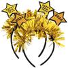 BCOATH 2024 New Year Star Headband Glitter Hair Hoop Party Hairband for Women Men New Year'S Eve Party Supplies Spring Festival Decor 2Pcs Set view 1