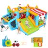 AKEYDIY Bounce House, 10-in-1 Inflatable Bouncy House Obstacle Course for Kids 3-12,Outdoor/Indoor with Obstacle Jump Area, Side, Toy Market Stand Football Shooting, Ball Pit,Air Blower Include view 1
