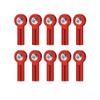 10PCS M2 Link Tie Rod End Universal Joint Ball Head Connector Steering Pushrod Linkage Compatible with RC Car Boat Vehicle Parts(Red) view 1