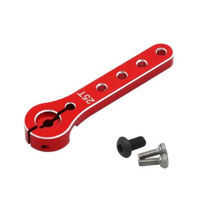 25T Aluminum Steering Servo Arm Horn Compatible with 30-100CC Gas Engine Balsa Model Airplanes(Red)