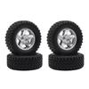 RC Crawlers Models For MN78 MN82S MN82Pro 1/12 RC Car Upgrade Parts Accessories Metal Beadlock Wheel Rim Hub And Tire Tyres Set 62mm 23mm Model view 1
