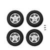 RC Crawlers Models For MN78 MN82S MN82Pro 1/12 RC Car Upgrade Parts Accessories Metal Beadlock Wheel Rim Hub And Tire Tyres Set 62mm 23mm Model view 2