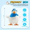 AOSUYOU Singing Egg Laying Chicken Toy - Electric Plush Interactive Toy for Kids Easter Holiday Birthday Gift,White view 3
