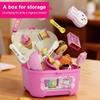 Baby Doll Food, 8pcs Pudding Feeding Toys for Dolls, Pretend Play Food for Doll Role Play for 3 4 5 6 Year Old Girls (Blue) view 2