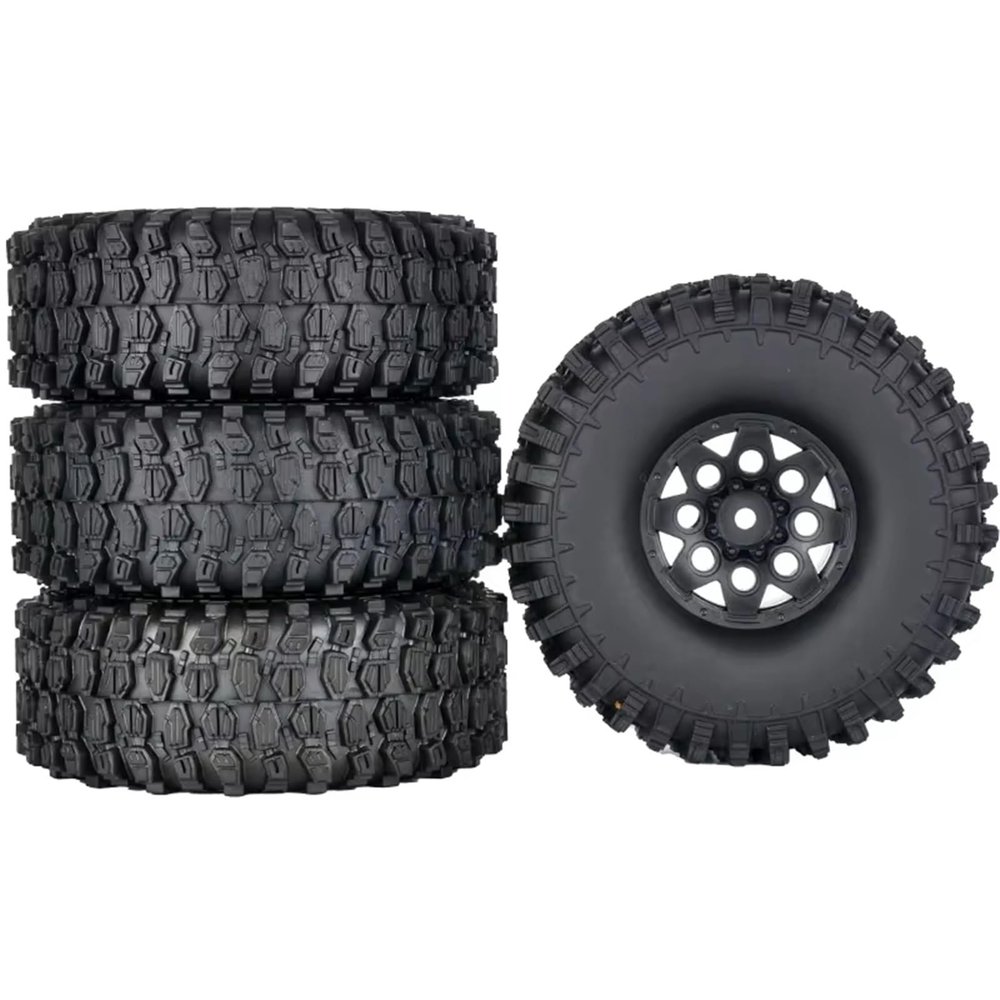 Rc Car Tyre Compatible with YIKONG 4102 1/10 RC Electric Remote Control Model Car Crawler Retrofit Accessories for Climbing Tires 43 * 118mm Adapter 12mm